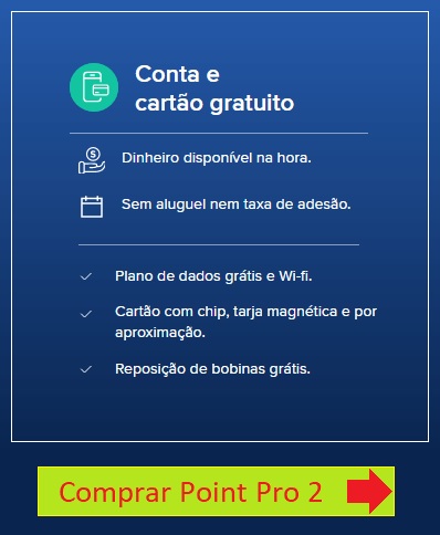 máquina de cartão point pro 2 comprar