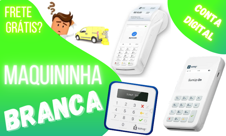 máquina de cartão branca