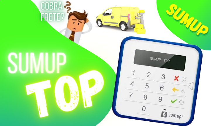 maquininha sumup top branca