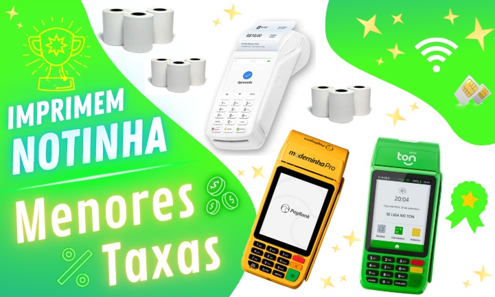maquininhas emitem notinha