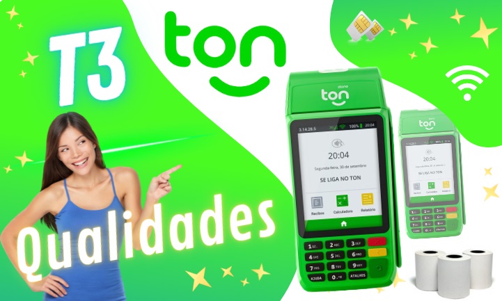 maquininha t3 ton qualidades