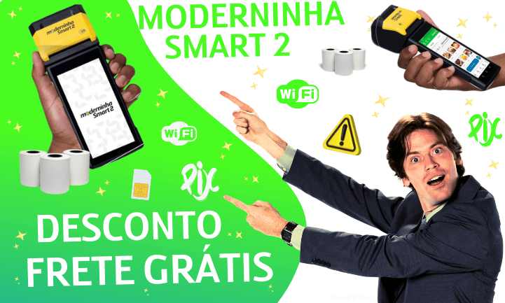 moderninha smart 2 com desconto e frete gratis