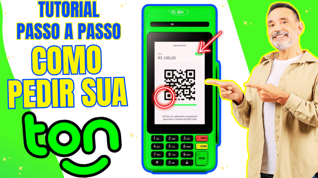 Vídeo ensinando Como Pedir Maquininha Verde da TON Passo a Passo