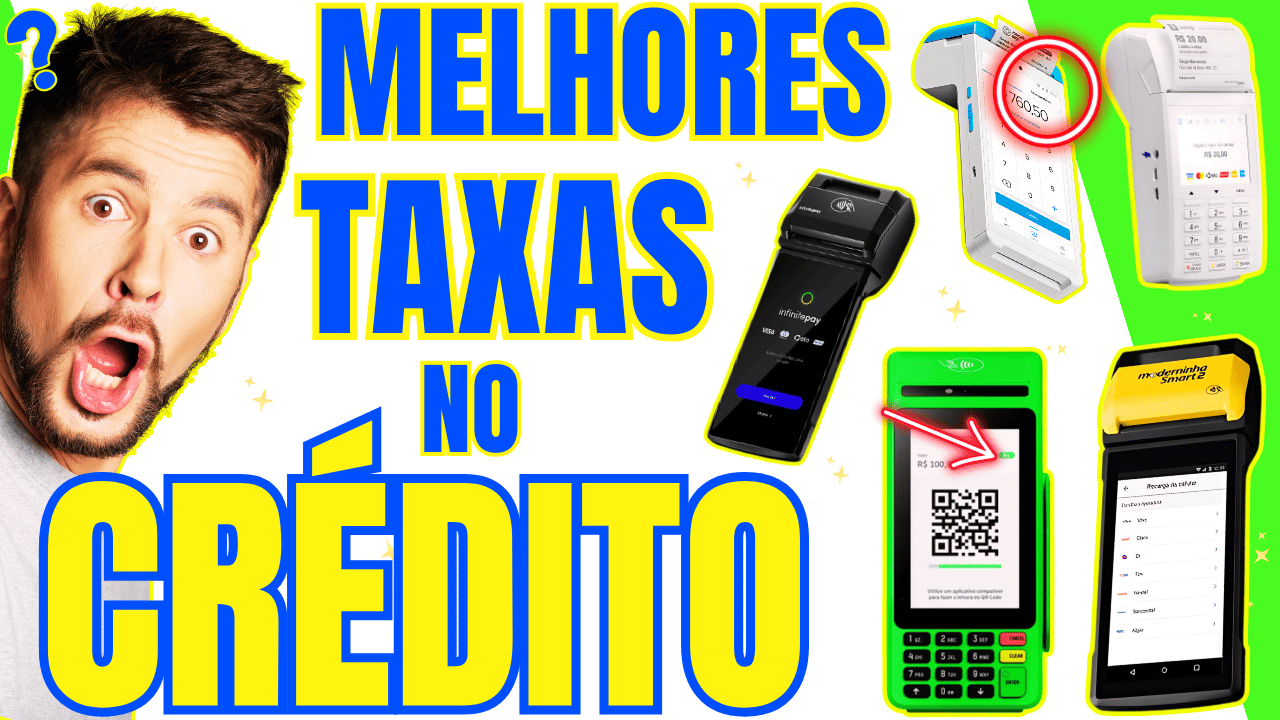 Maquininhas com Melhores Taxas no crédito à vista