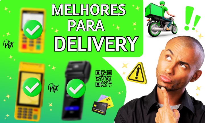 melhores maquininhas para entregadores de delivery