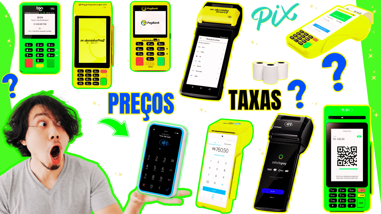 Preço das maquininhas das melhores empresas